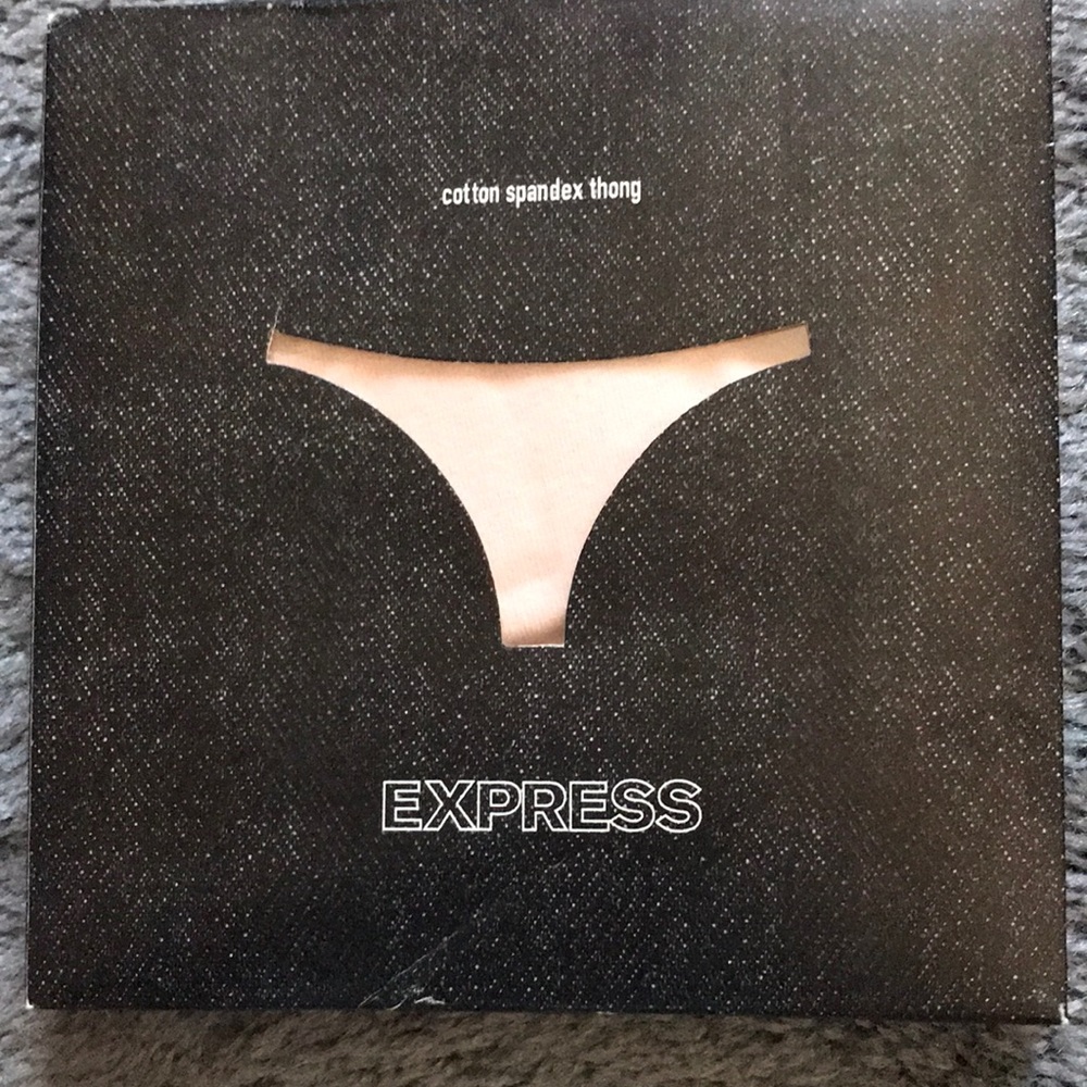 Boxed THONG PINK with black lace (in original box). NEVER WORN